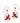 Cardinal and Winter Berries Earrings