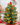 Colorful cardboard Christmas tree decorated with hand-painted birds in various colors.