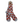 A pair of crew socks with a gray background featuring a repeating pattern of red cardinal birds arranged in diamond shapes. The socks are packaged with a hang tag that says "Charley Harper."