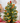 Colorful cardboard Christmas tree decorated with hand-painted birds in various colors.
